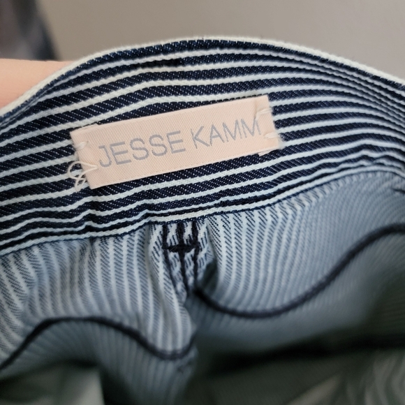 Jesse Kamm Handy Pant in Navy/White Stripe size 4 NWT - Picture 10 of 13